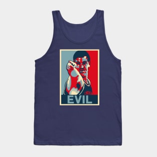 Bill Laimbeer Evil Obama Hope Large Print Tank Top